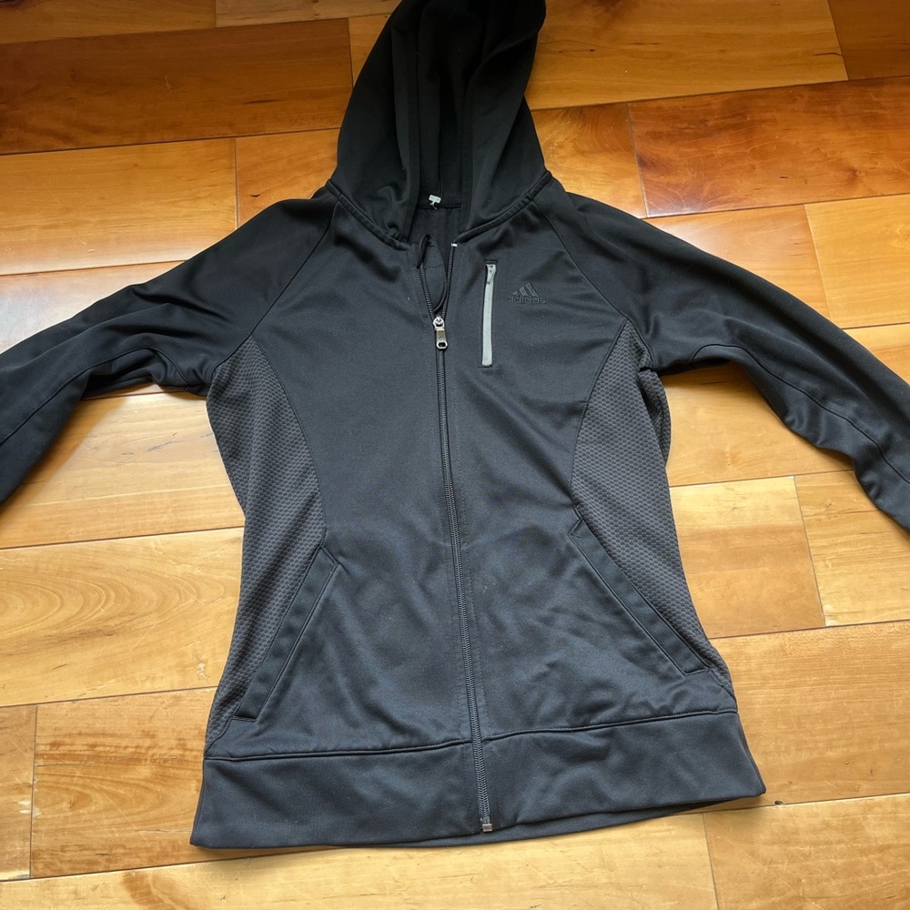 adidas Black Full-Zip Hoodie